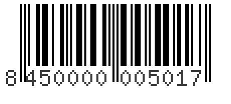 Barcode 8450000005017