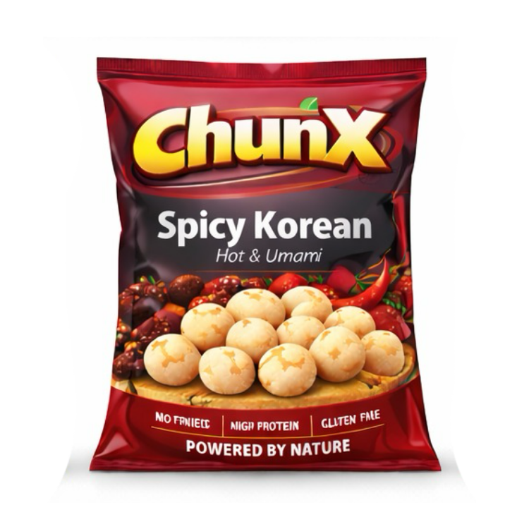 ChunX Spicy Korean Crunchy Snack Balls – Hot & Umami Flavour | Korean Style Spicy Snack