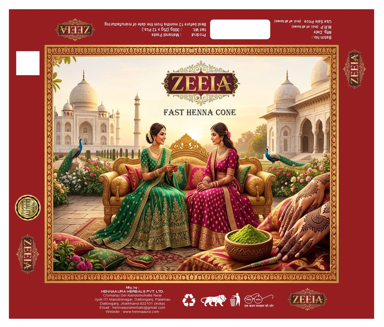 ZEEIA (HENNA MEHNDI CONE)